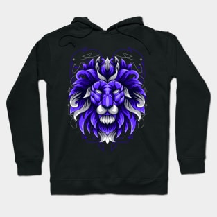 glitch lion head Hoodie